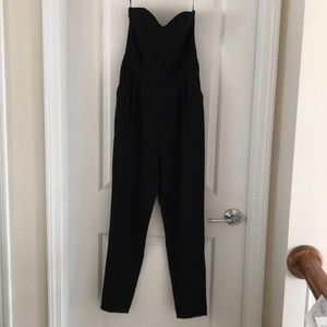 H&M Black Strapless Jumpsuit